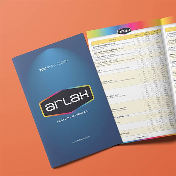 Arlak Boya / Katalog Tasarımı