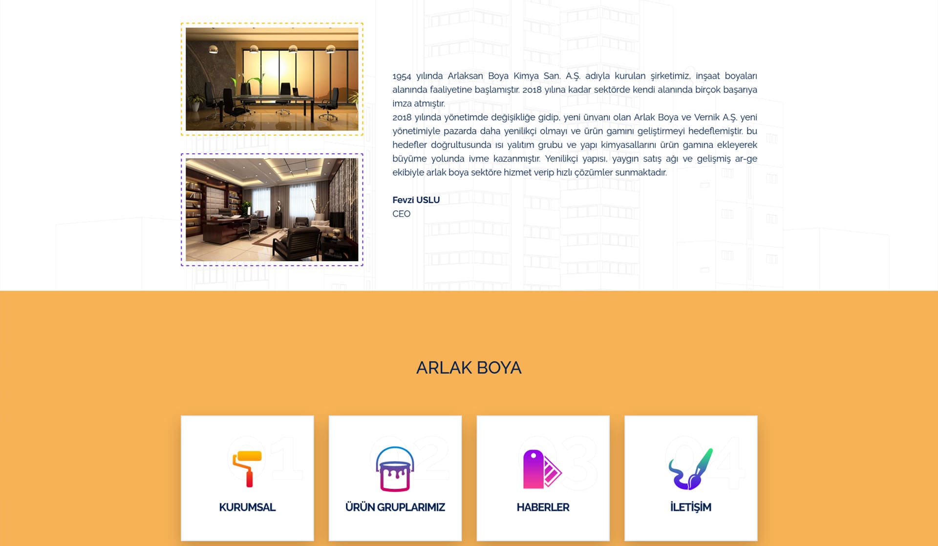 Arlak Boya / Kurumsal Web Sitesi