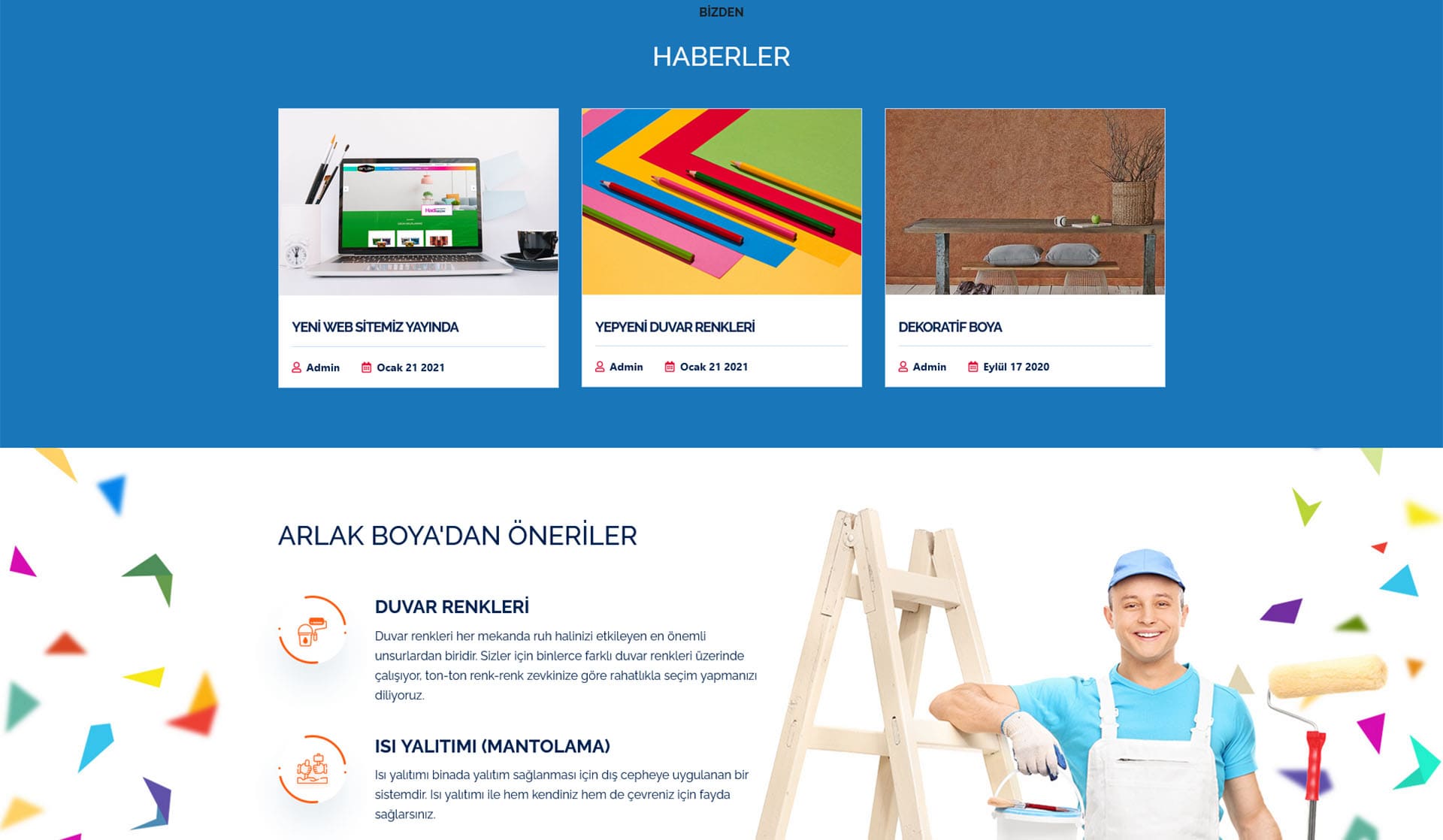 Arlak Boya / Kurumsal Web Sitesi