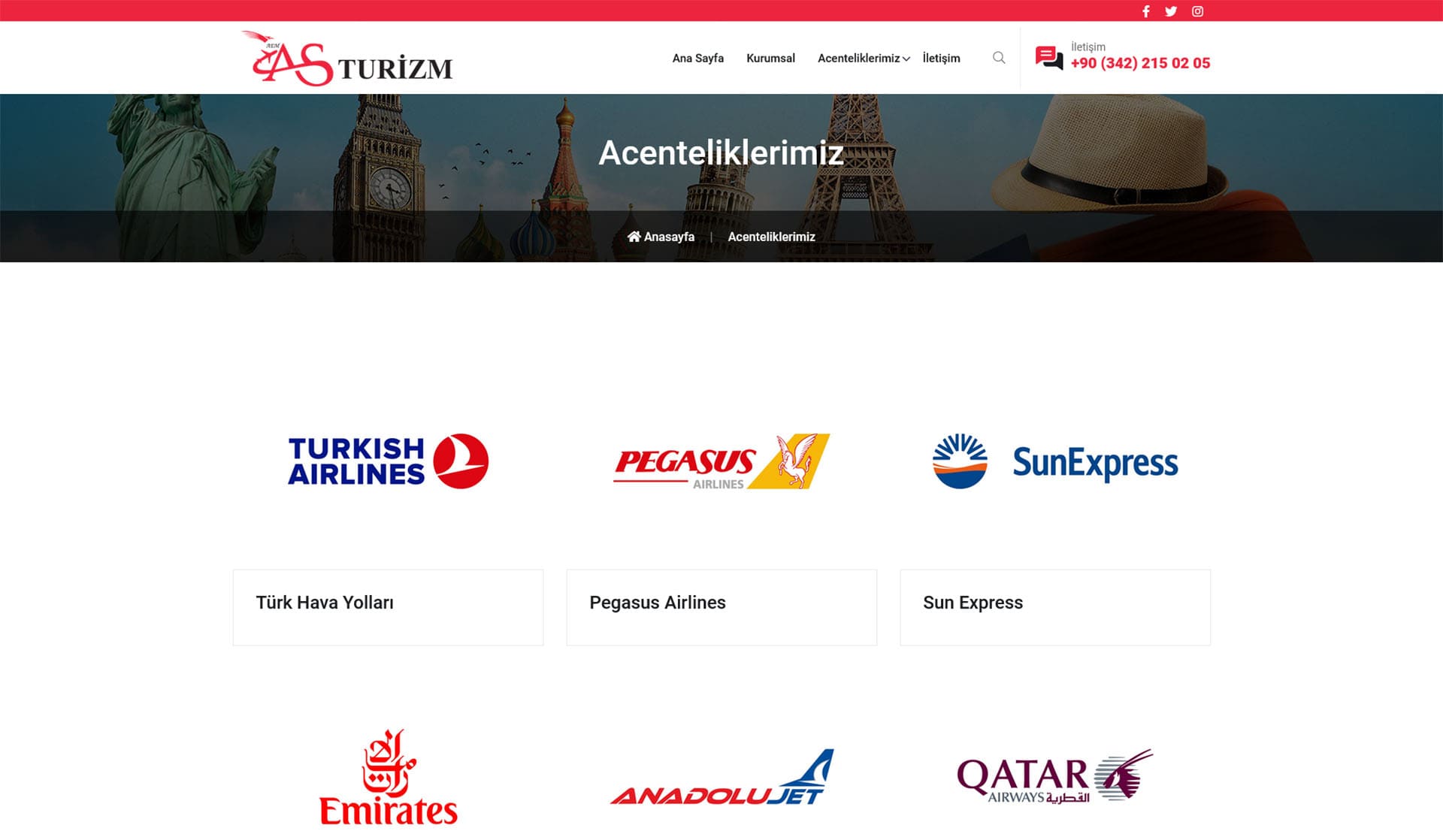 As Turizm / Kurumsal Web Sitesi