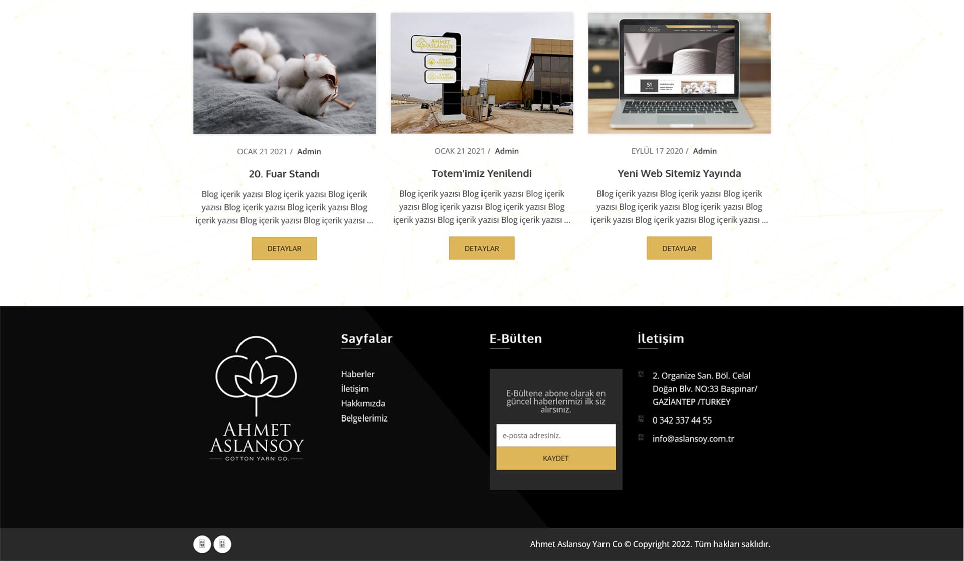 Ahmet Aslansoy / Kurumsal Web Sitesi
