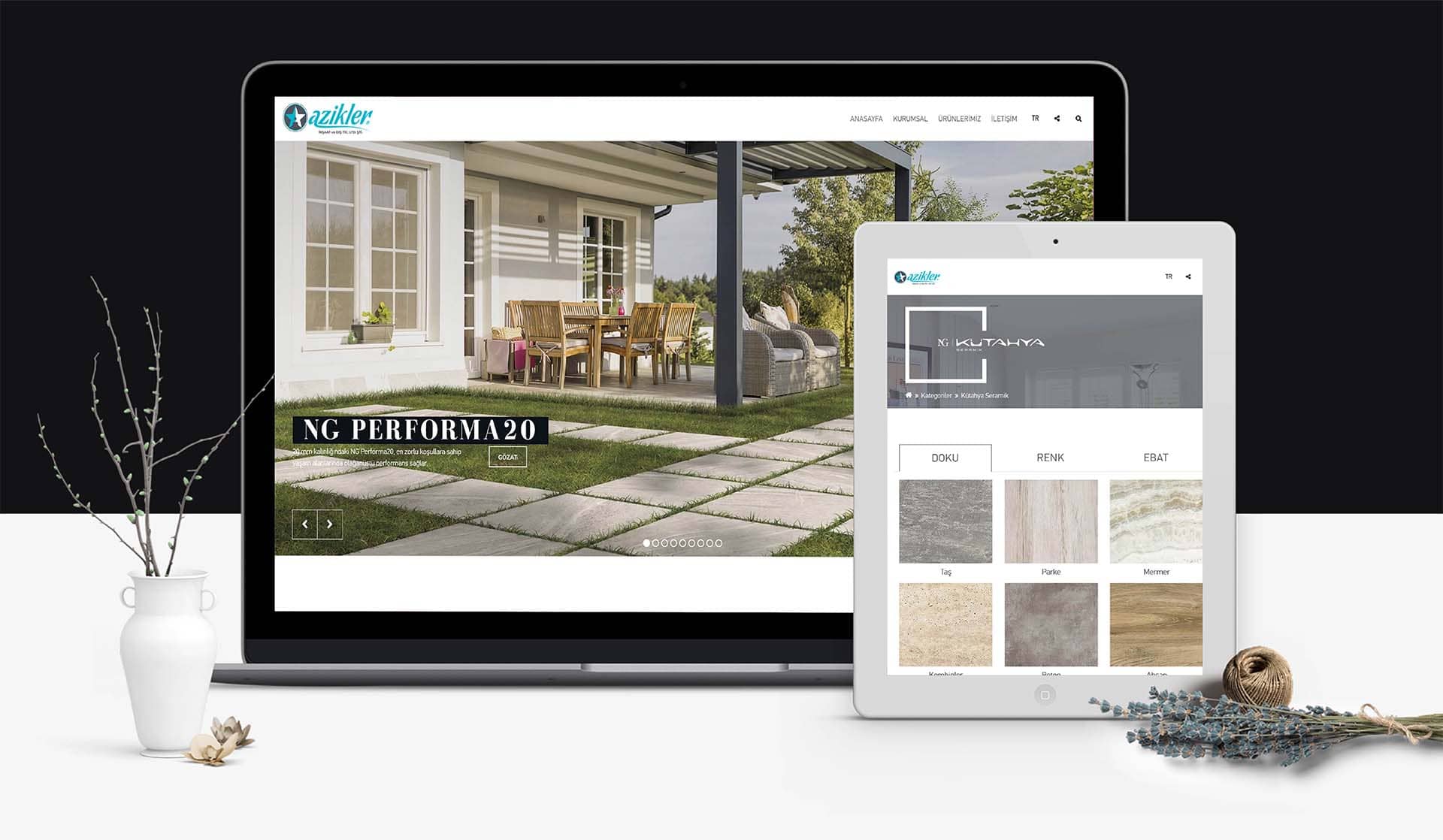 Azikler Dış Ticaret / Kurumsal Web Sitesi