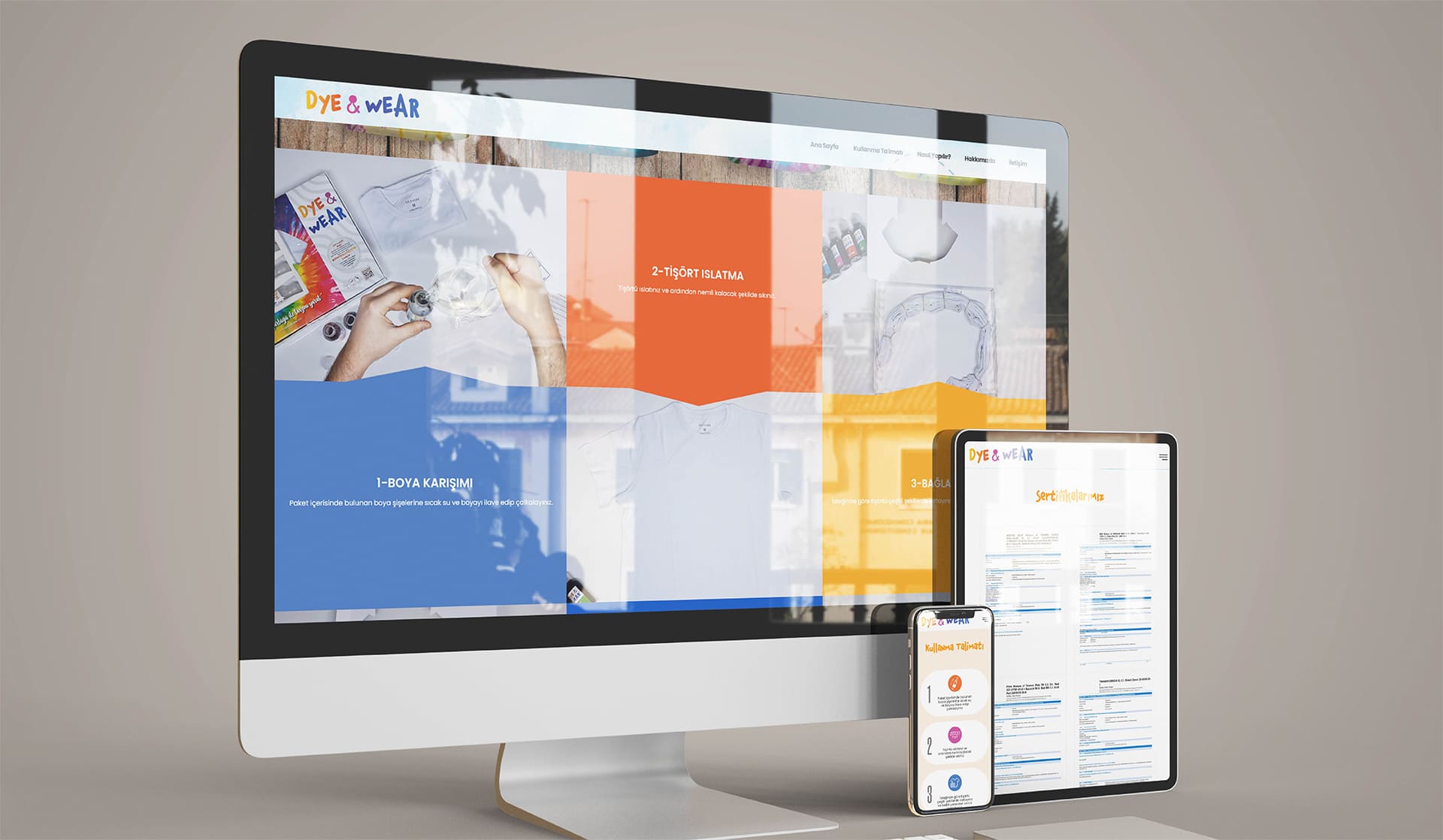 Dye & Wear / Kurumsal Web Sitesi