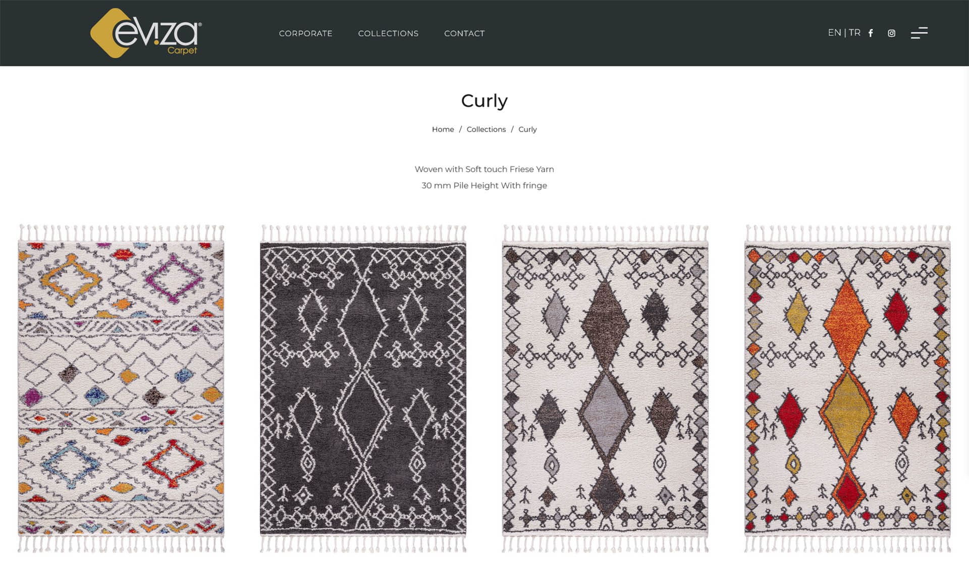 Eviza Carpet / Kurumsal Web Sitesi
