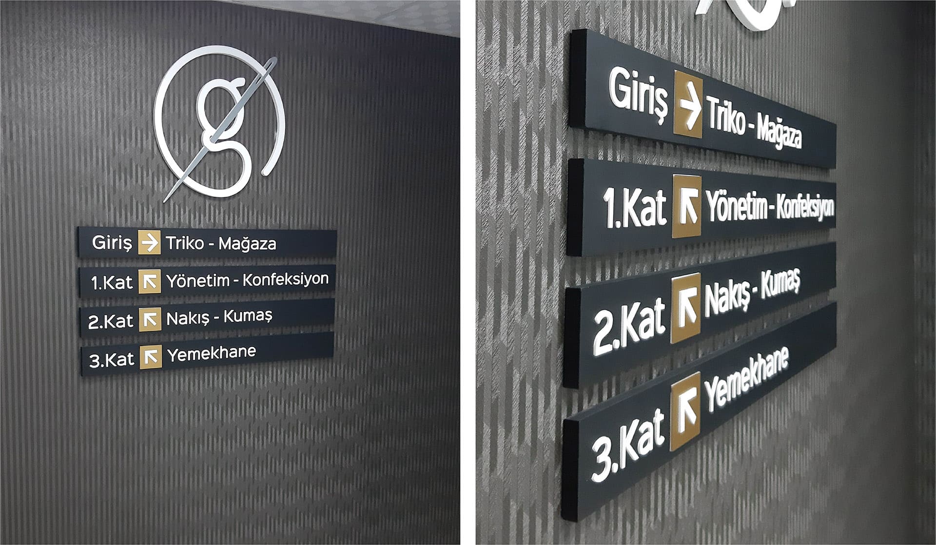 Göksen Tekstil / Aleminyum Işıklı Kutu Harf Çalışması