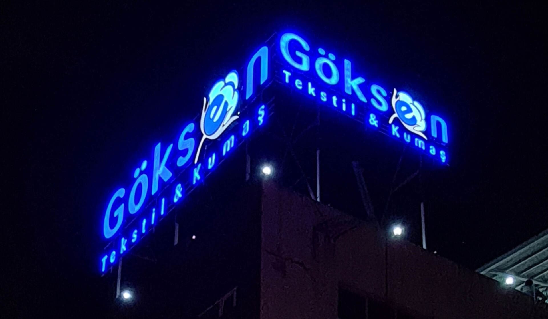 Göksen Tekstil / Aleminyum Işıklı Kutu Harf Çalışması