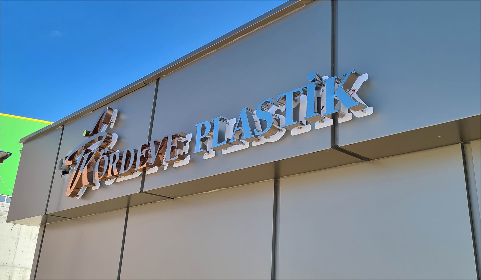 Kördeve Plastik / Işıklı Krom Harf Çalışması