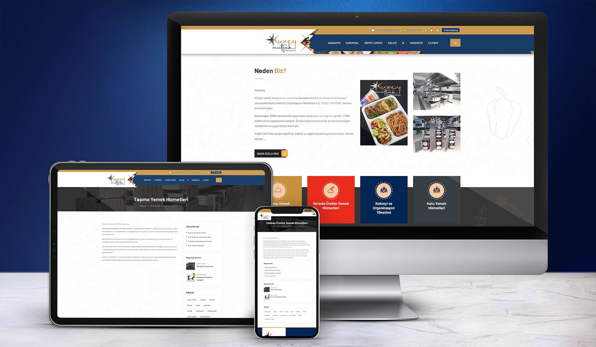Kuzey Mutfak / Kurumsal Web Sitesi
