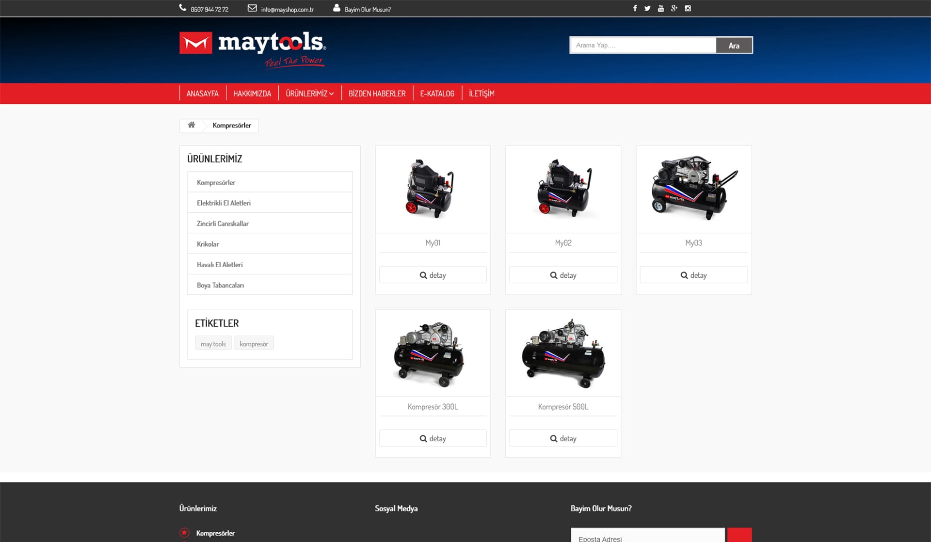Maytools / Kurumsal Web Sitesi