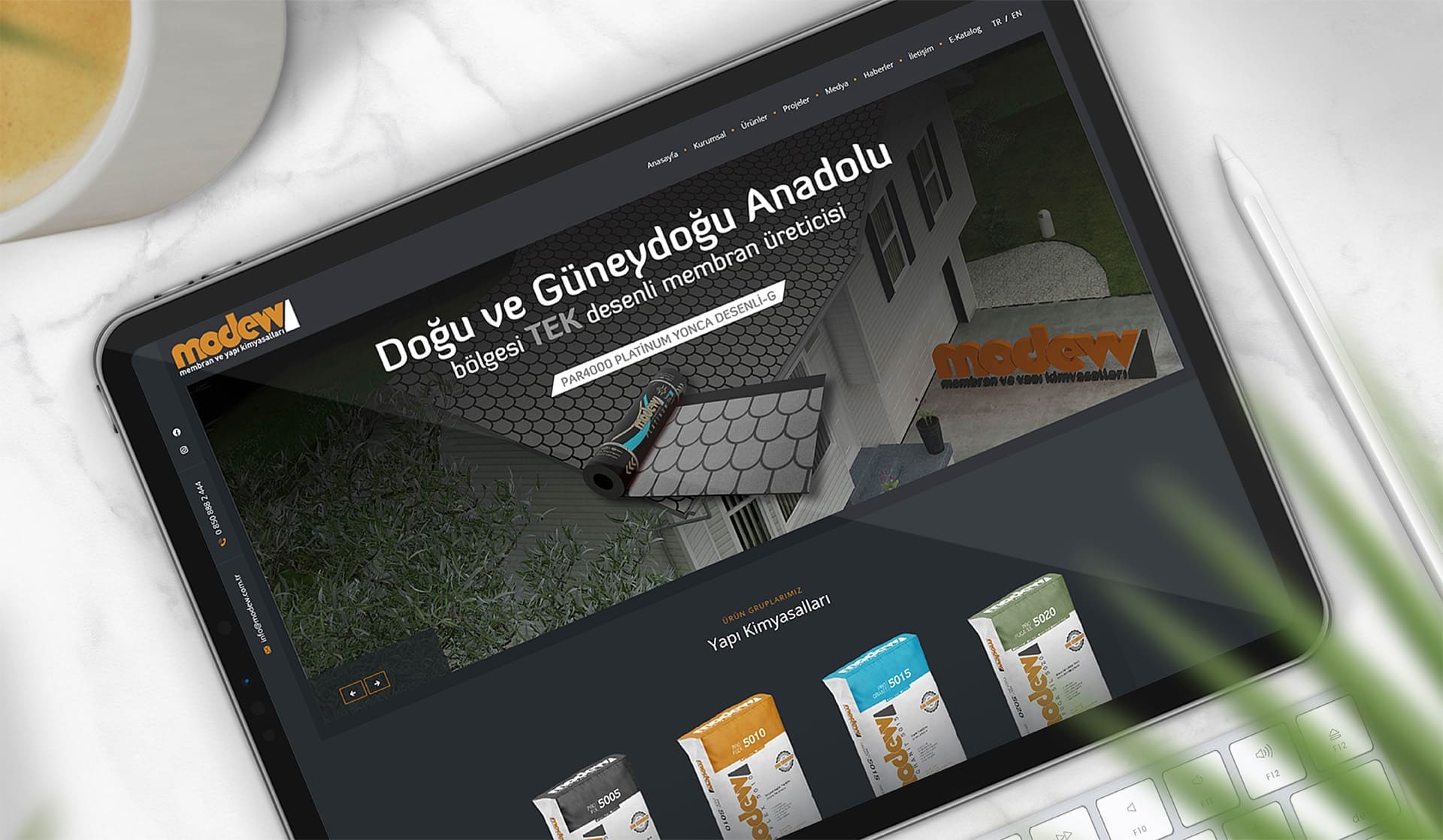 Modew Yapı Kimyasalları / Yönetilebilir Web Sitesi