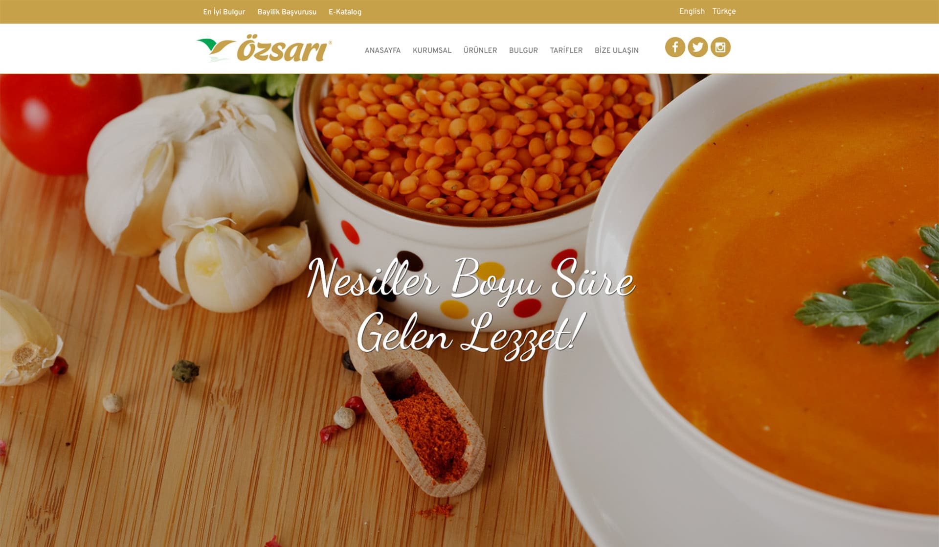 Özsarı Bulgur / Kurumsal Web Sitesi