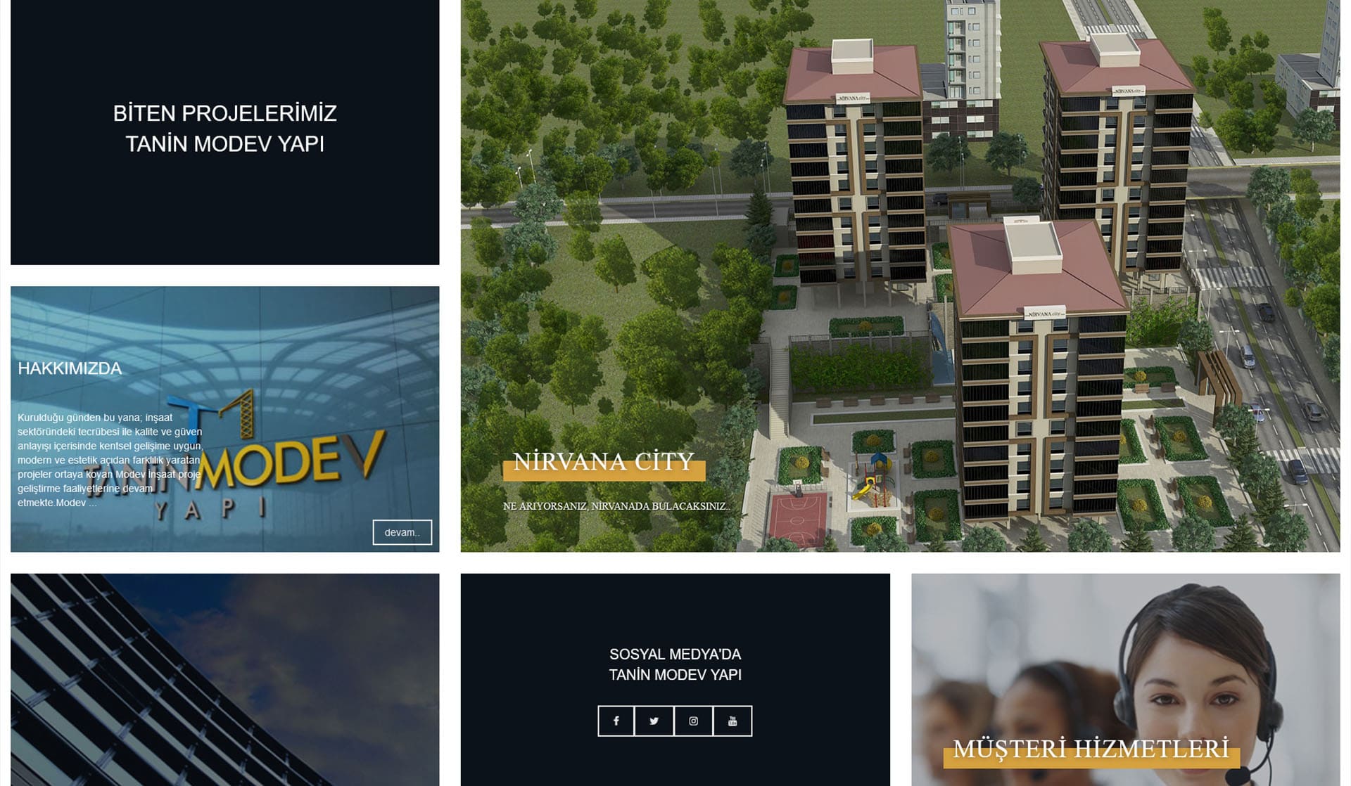 Tanin Modew Yapı / Kurumsal Web Sitesi