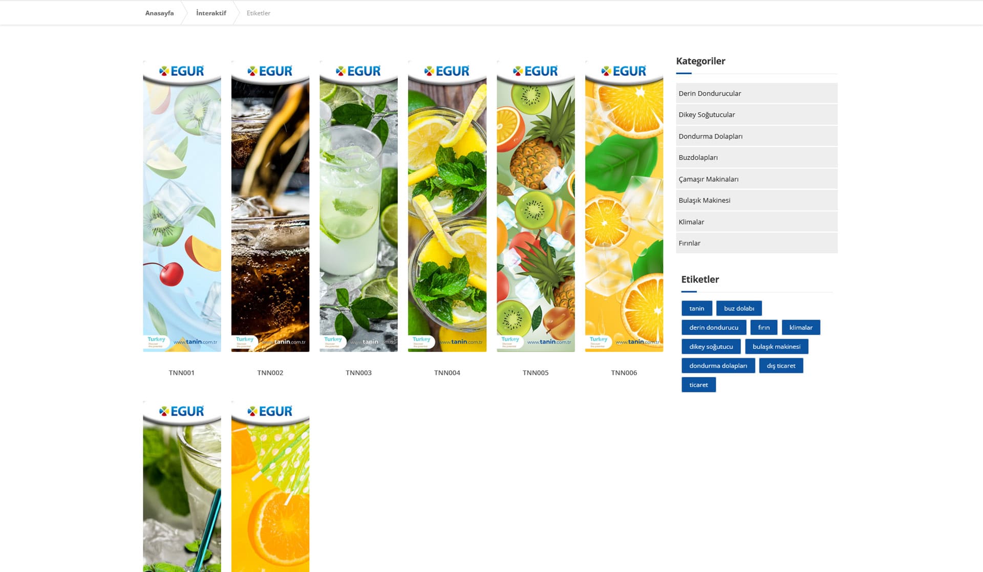 Tanin Dış Ticaret / Kurumsal Web Sitesi
