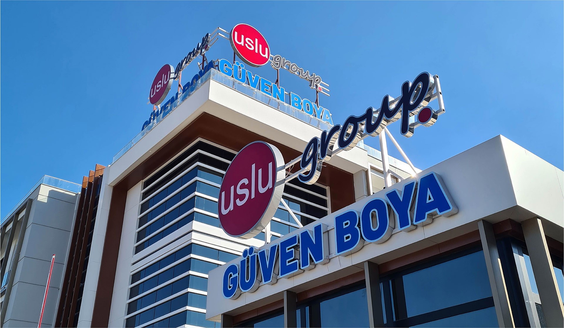 Uslu Güven Boya / Aleminyum Işıklı Kutu Harf Çalışması