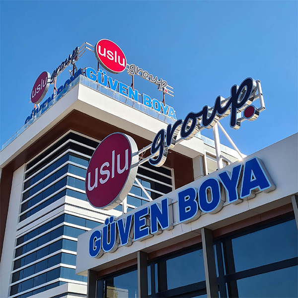 Uslu Güven Boya / Aleminyum Işıklı Kutu Harf Çalışması