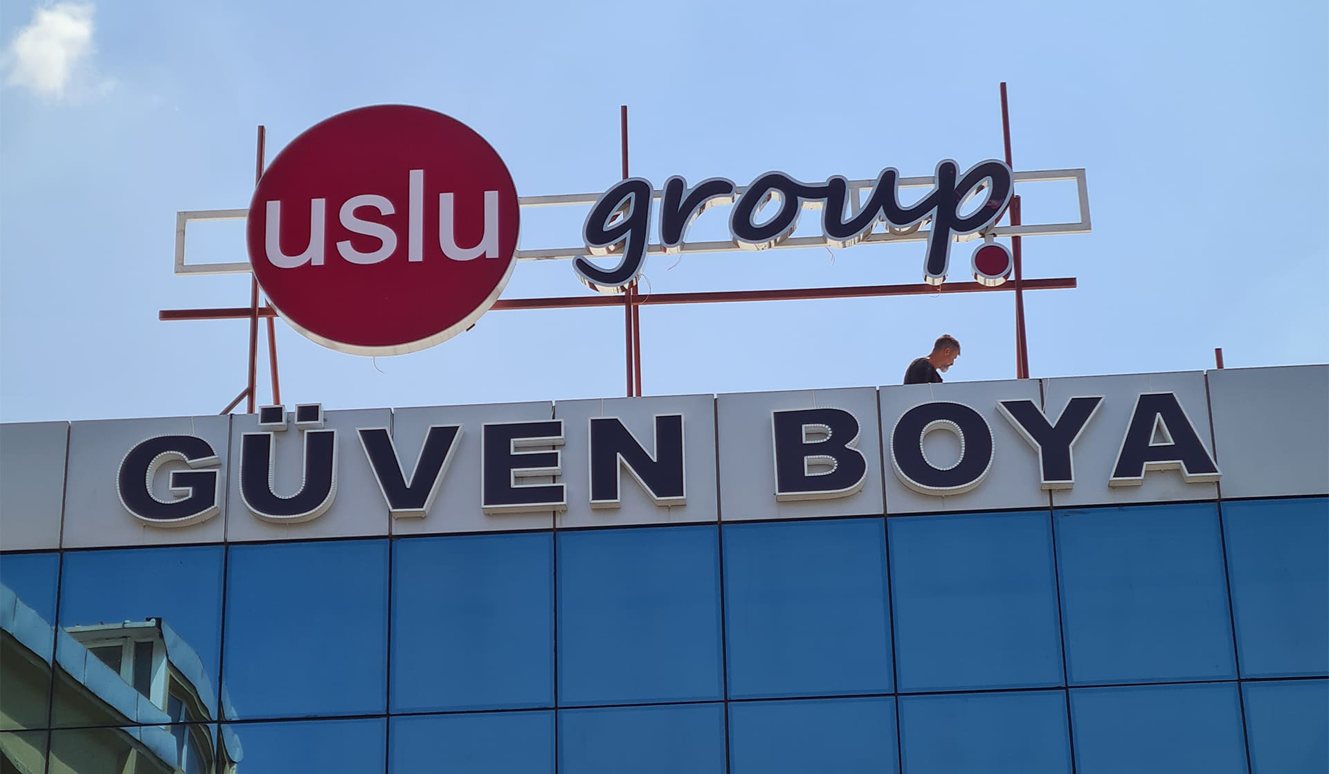 Uslu Güven Boya Fabrika 2 / Aleminyum Işıklı Kutu Harf Çalışması