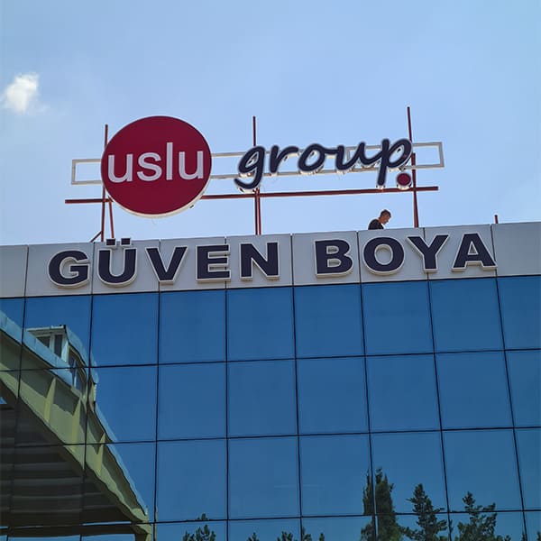 Uslu Güven Boya Fabrika 2 / Aleminyum Işıklı Kutu Harf Çalışması