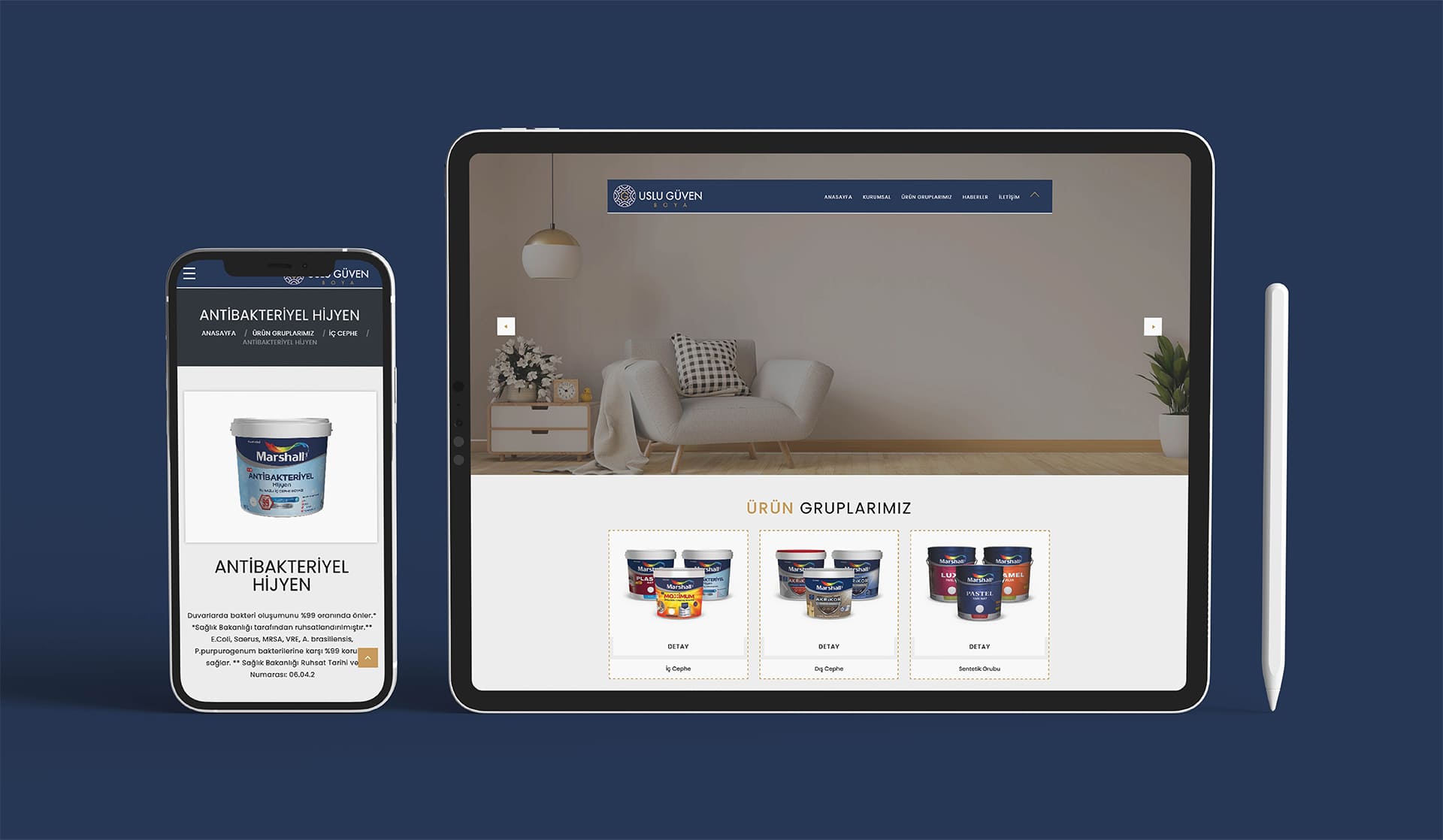 Uslu Güven Boya / Kurumsal Web Sitesi